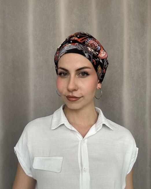 TURBANTE AMBER BOHO SET-PRINTED